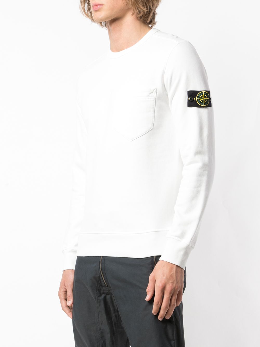 фото Stone Island толстовка с нашивкой-логотипом