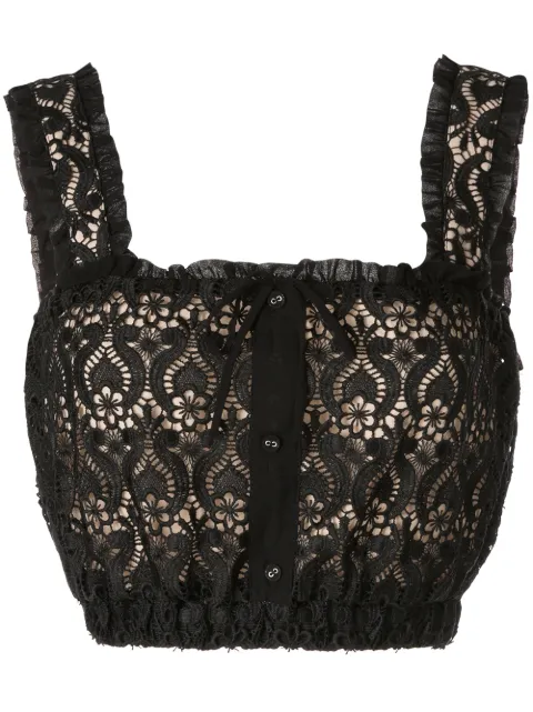 We Are Kindred Romily lace cropped top