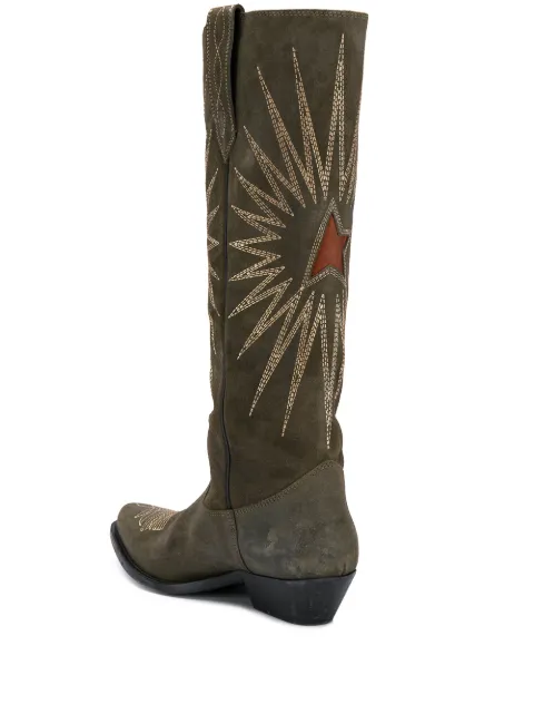 golden goose white wish star boots