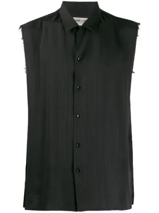 saint laurent sleeveless shirt