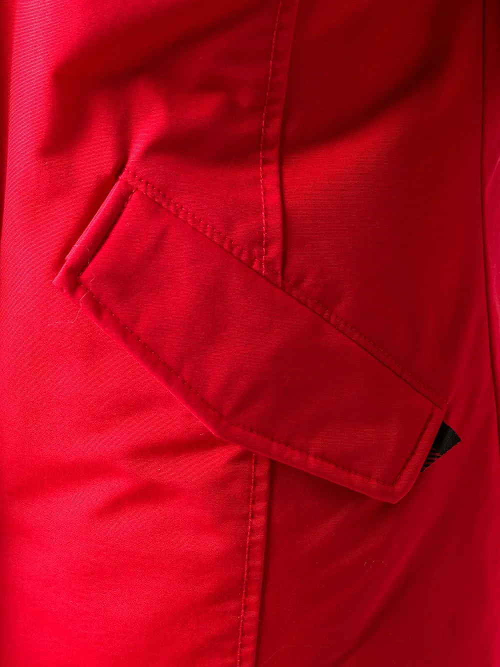 Woolrich Parka met imitatiebont capuchon Rood