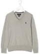 الصورة 1 من Ralph Lauren Kids كنزة بشعار مطرز