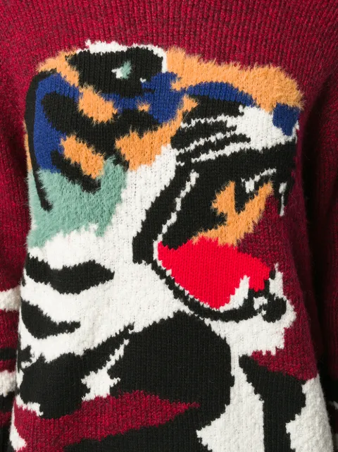 KENZO OVERSIZED-PULLOVER MIT TIGER