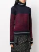 Nº21 striped roll neck jumper