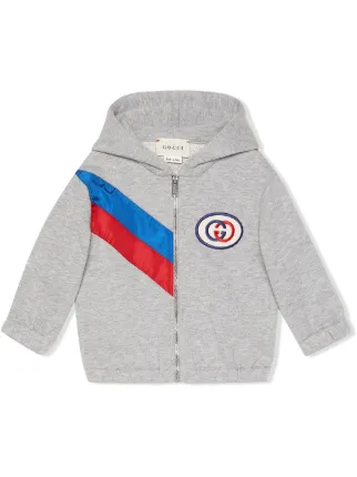 Gucci Kids Ribbon zip up Hoodie Farfetch