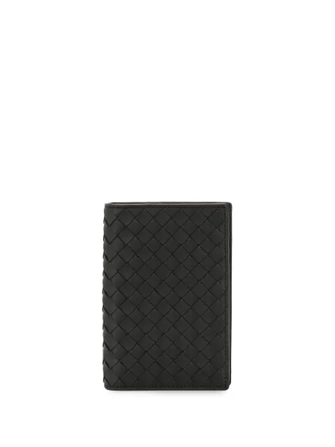 Click to view more detailed imagery on our partner's website Bottega Veneta Intrecciato Black Leather Passport Holder In 1000 Black