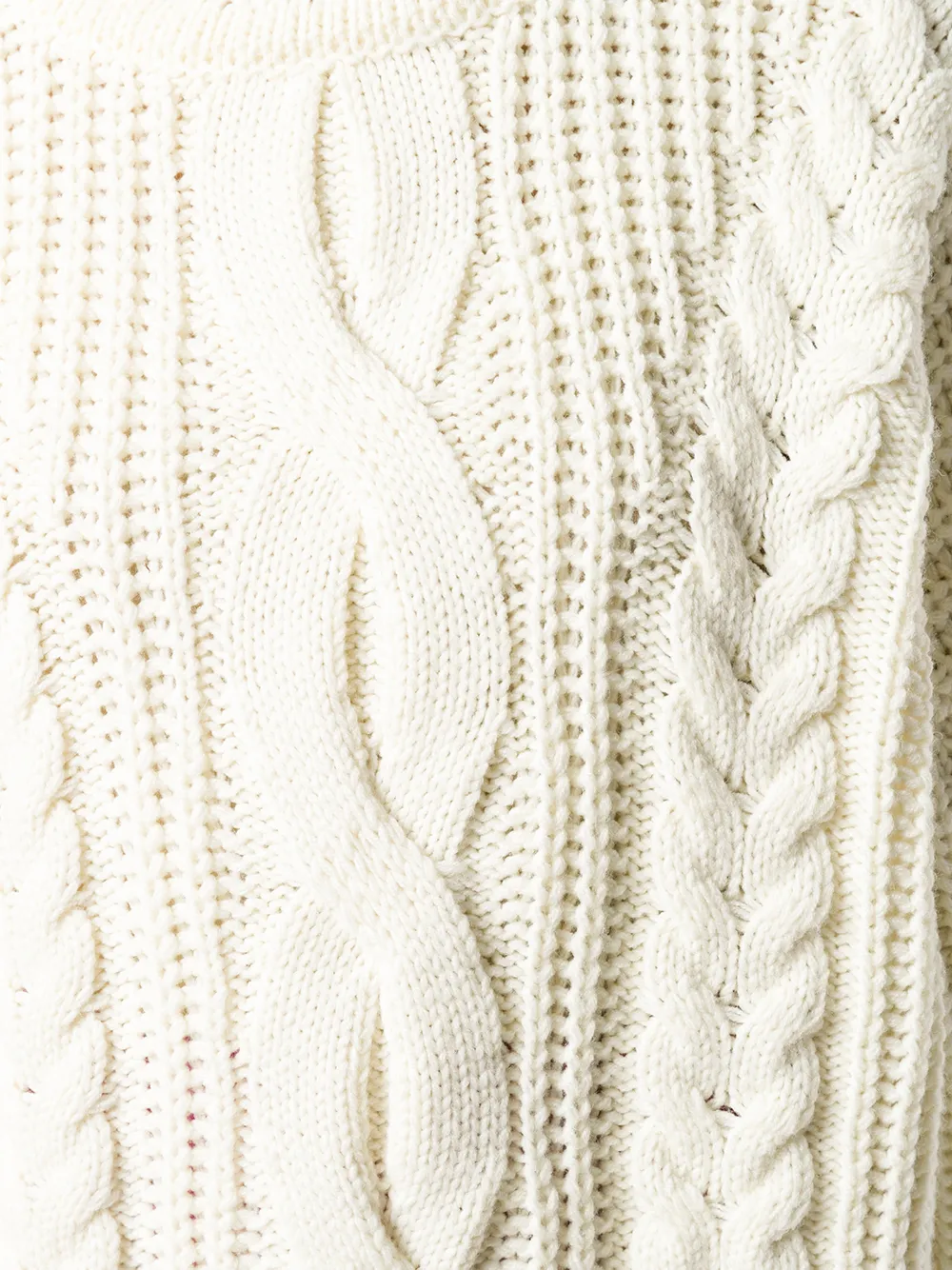 Circus Hotel Chunky gebreide trui Beige