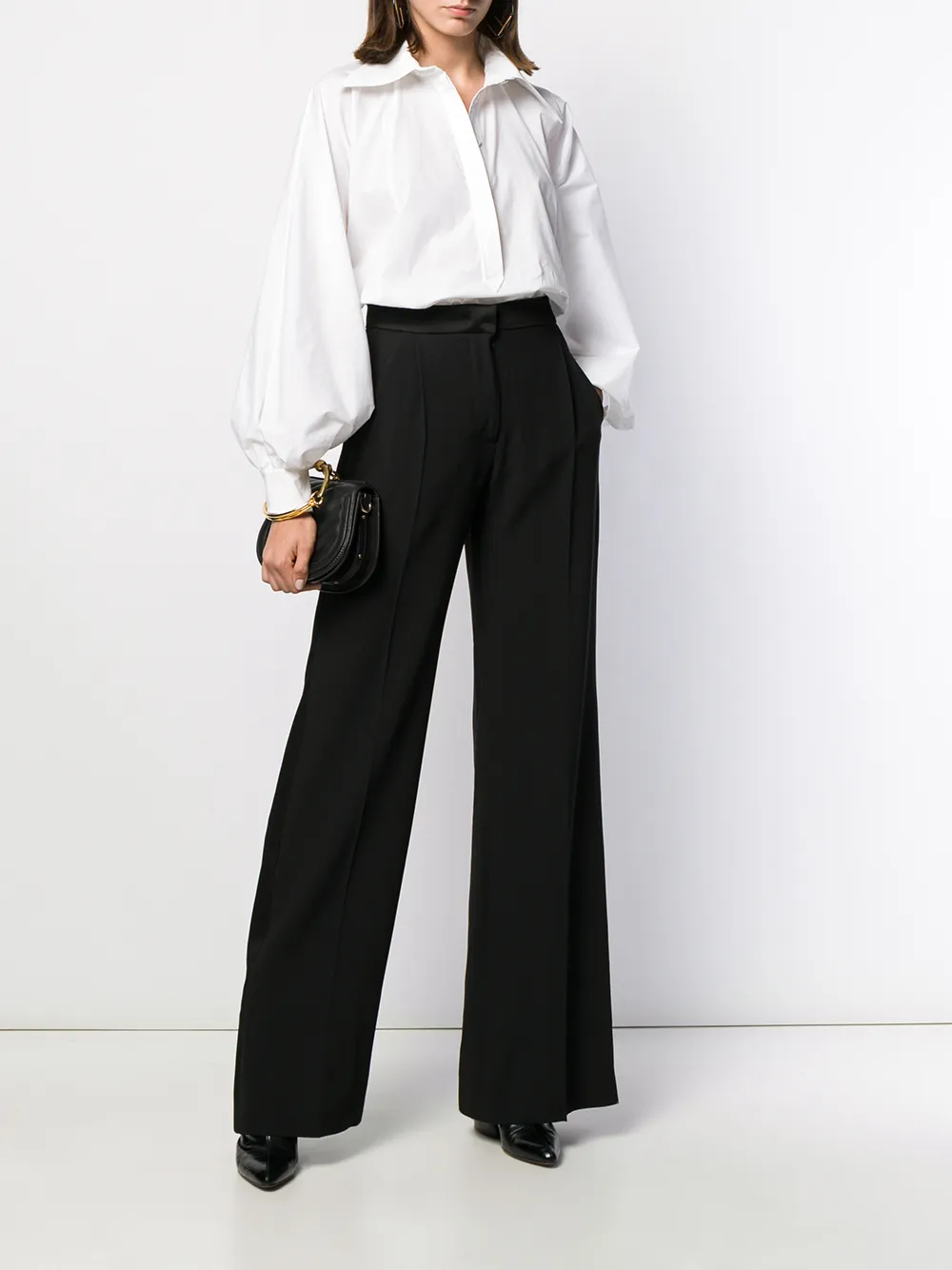 Alberta Ferretti Flared broek Zwart