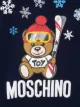 Moschino Kids كنزة بغطاء رأس بشعار متباين الألوان