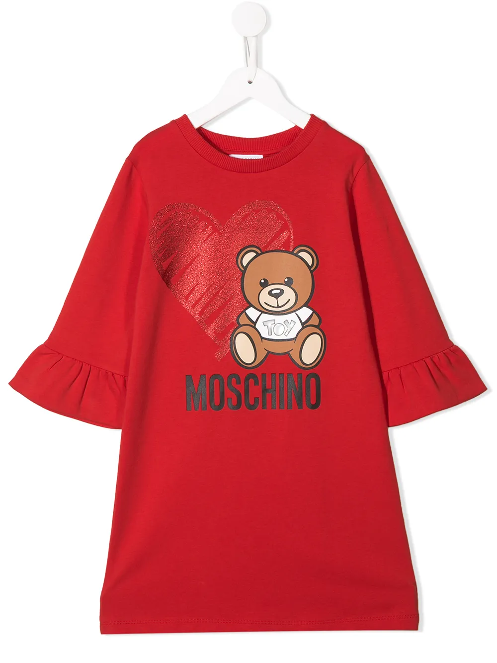 Moschino Kids Heart Bear A-Line Dress | Farfetch.com