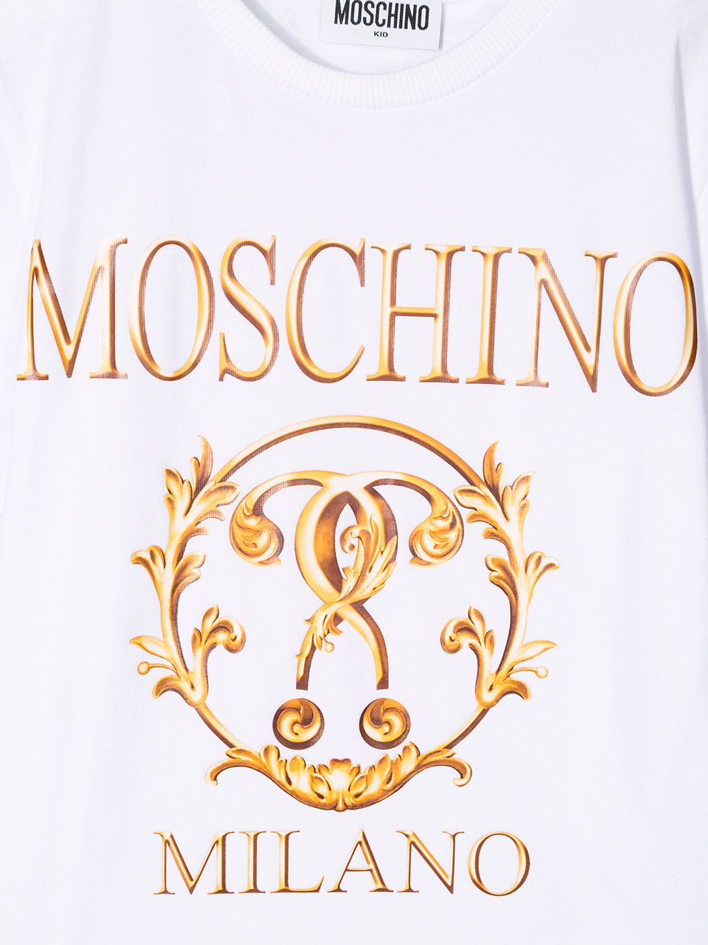 фото Moschino kids футболка с логотипом