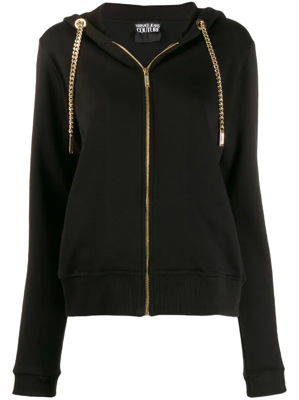 versace zip hoodie
