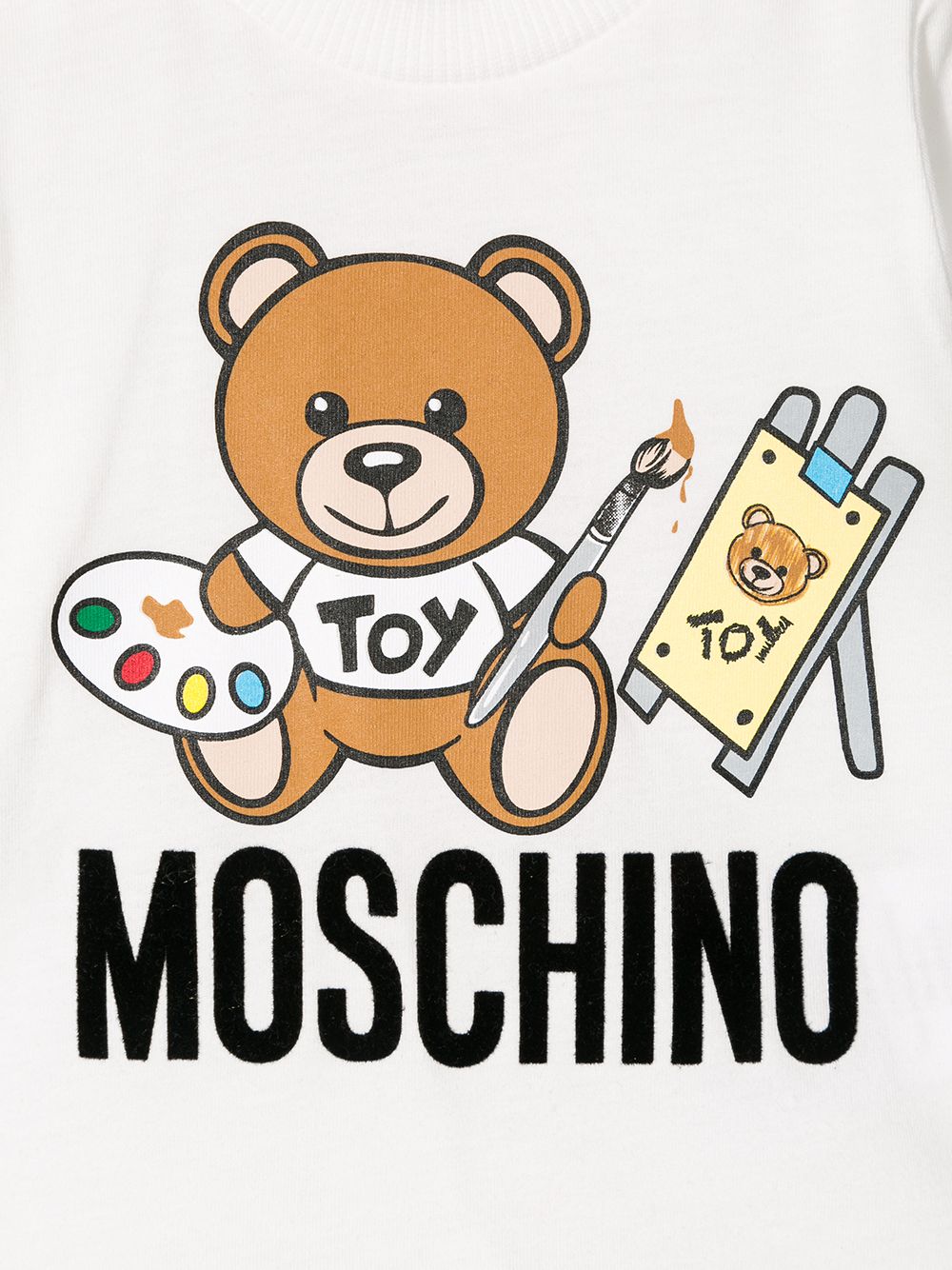 фото Moschino kids футболка с принтом