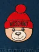 Moschino Kids فستان جينز مطرز بدمية دب