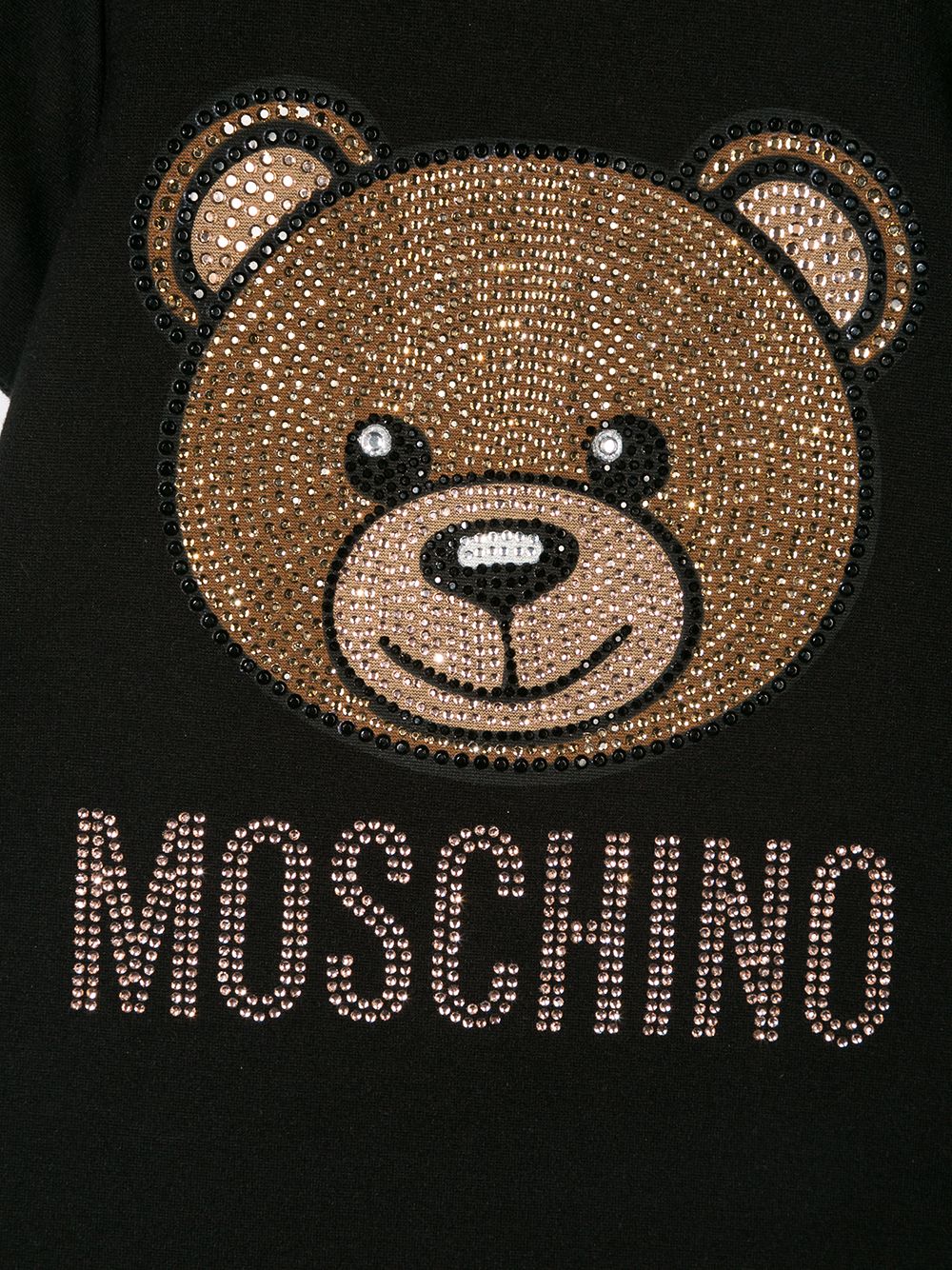 фото Moschino kids декорированное платье-футболка