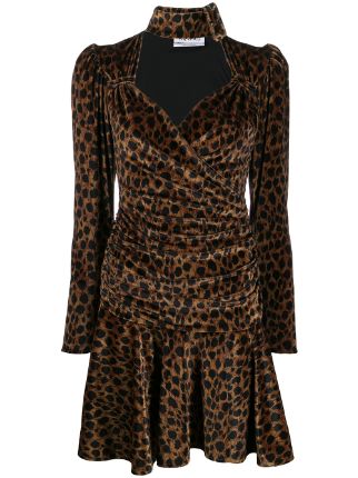 The Attico Leopard Print Mini Dress - Farfetch