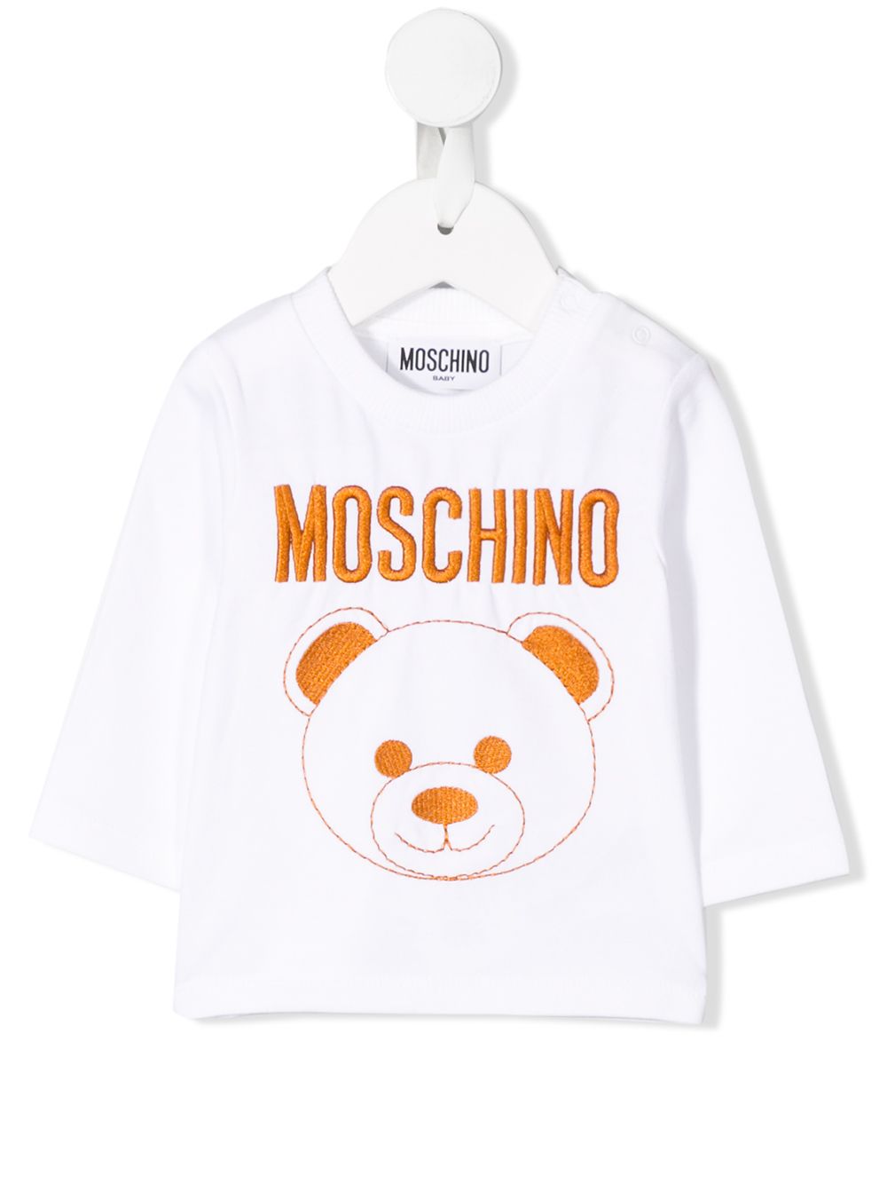 фото Moschino kids футболка с вышивкой