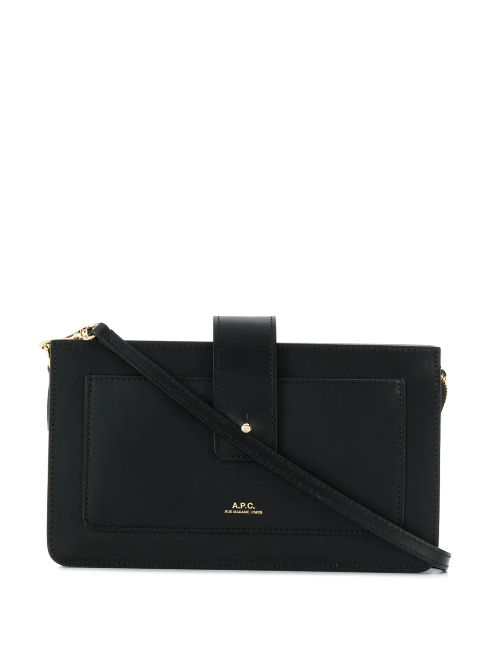 A.P.C. Albane clutch Zwart