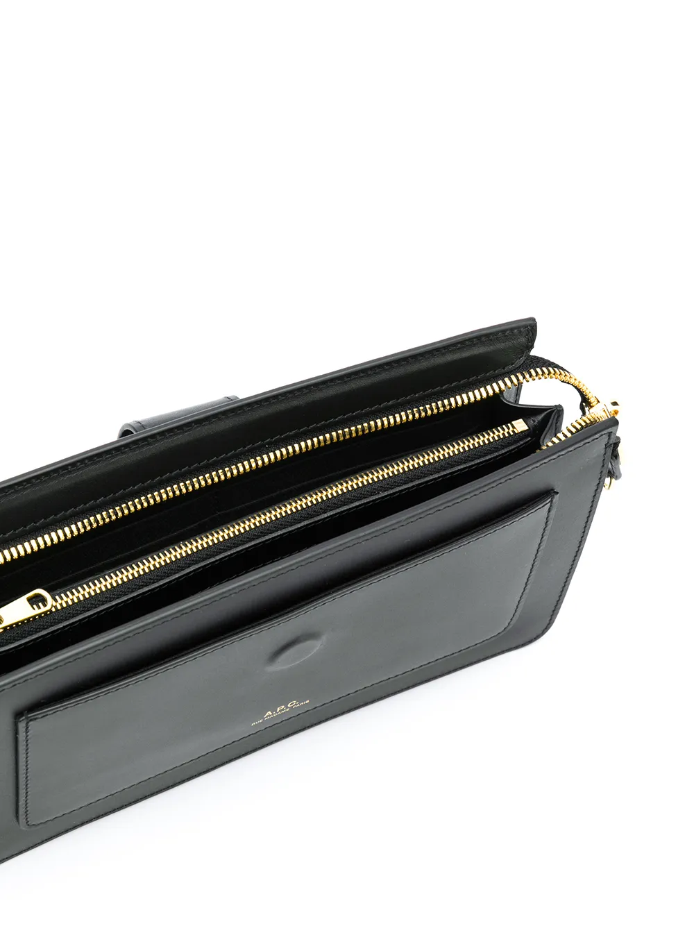 A.P.C. Albane clutch Zwart