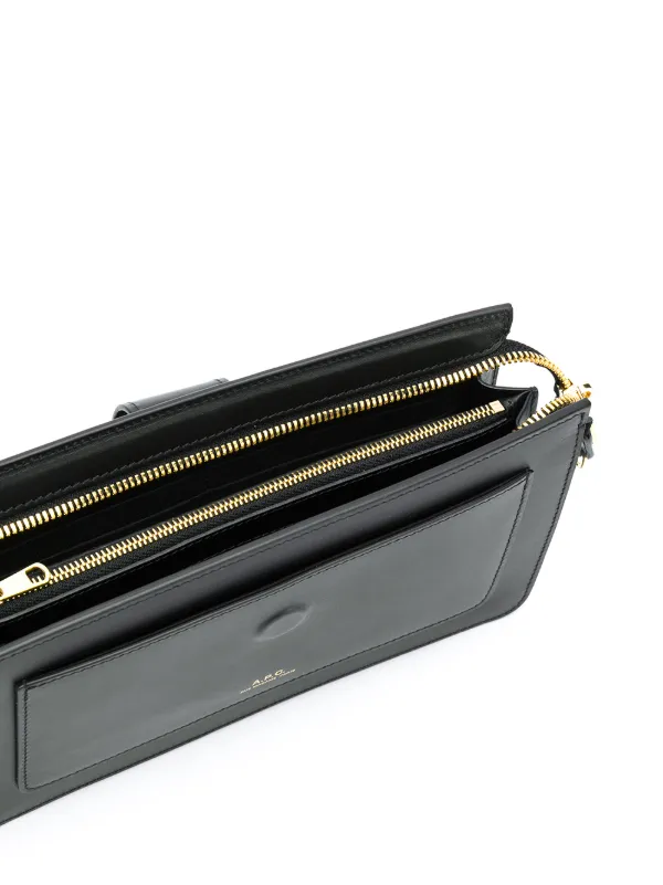 A.P.C. Albane Clutch | Black | FARFETCH