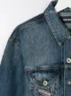 Diesel Kids سترة جينز بشارة الشعار