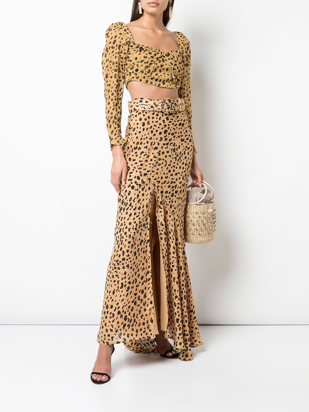 фото Nicholas юбка макси с леопардовым принтом