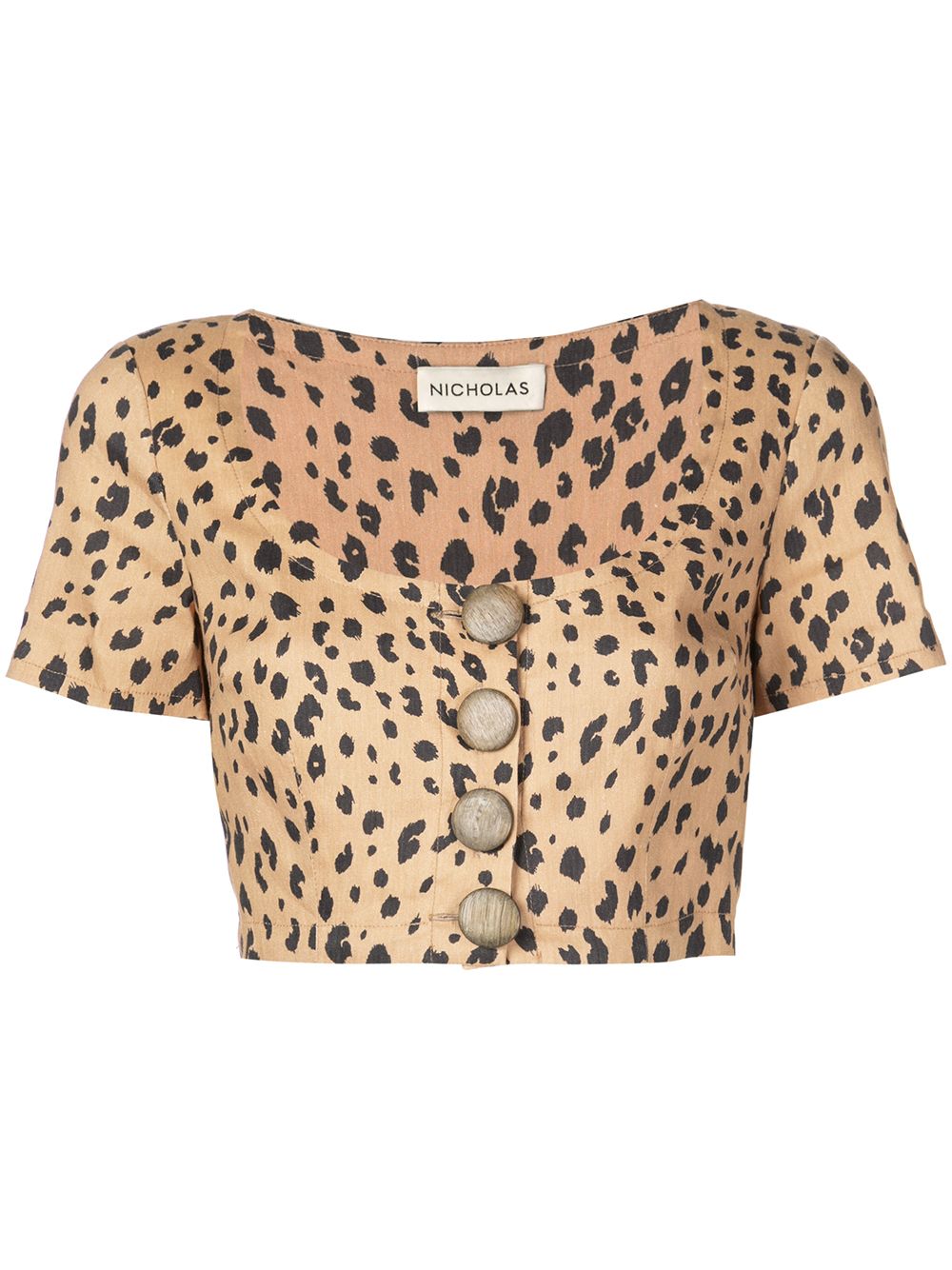 фото Nicholas блузка с леопардовым принтом