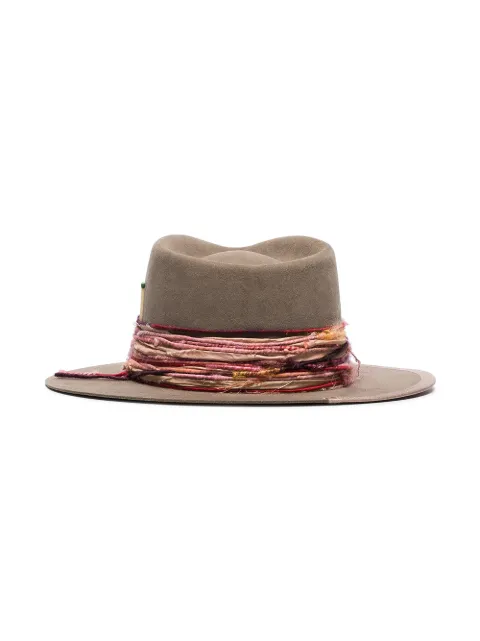 Nick Fouquet Banyan Fedora Hat In Brown