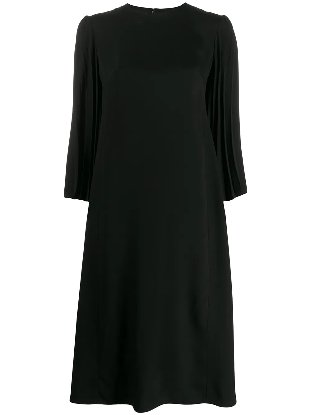 

Valentino double-faced pleated dress - Black