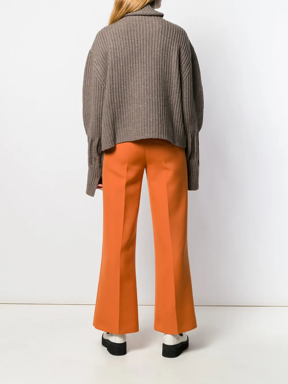 JW Anderson Geribbelde trui Beige