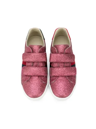 gucci pink glitter sneakers