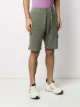 Stone Island logo patch track shorts