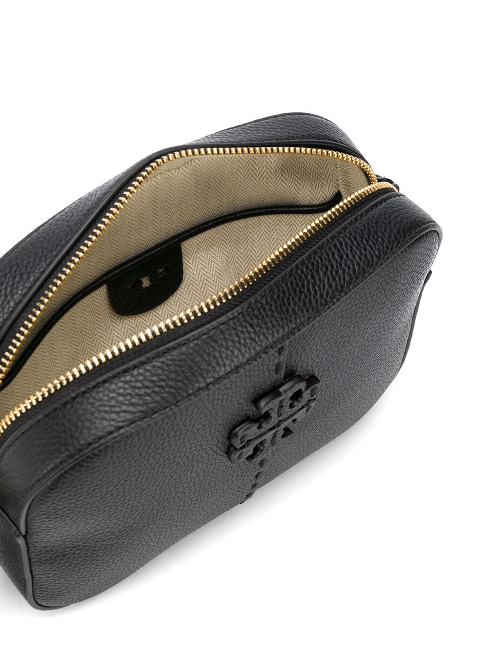 Tory Burch McGraw Camera Bag in Grey Leather ref.442855 - Joli Closet