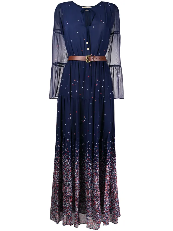 michael kors gowns navy