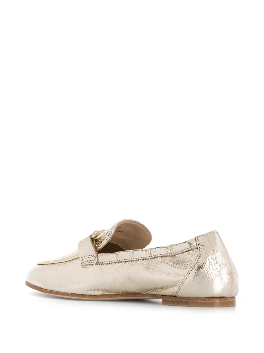 Tod's Loafers met logoplakkaat Goud