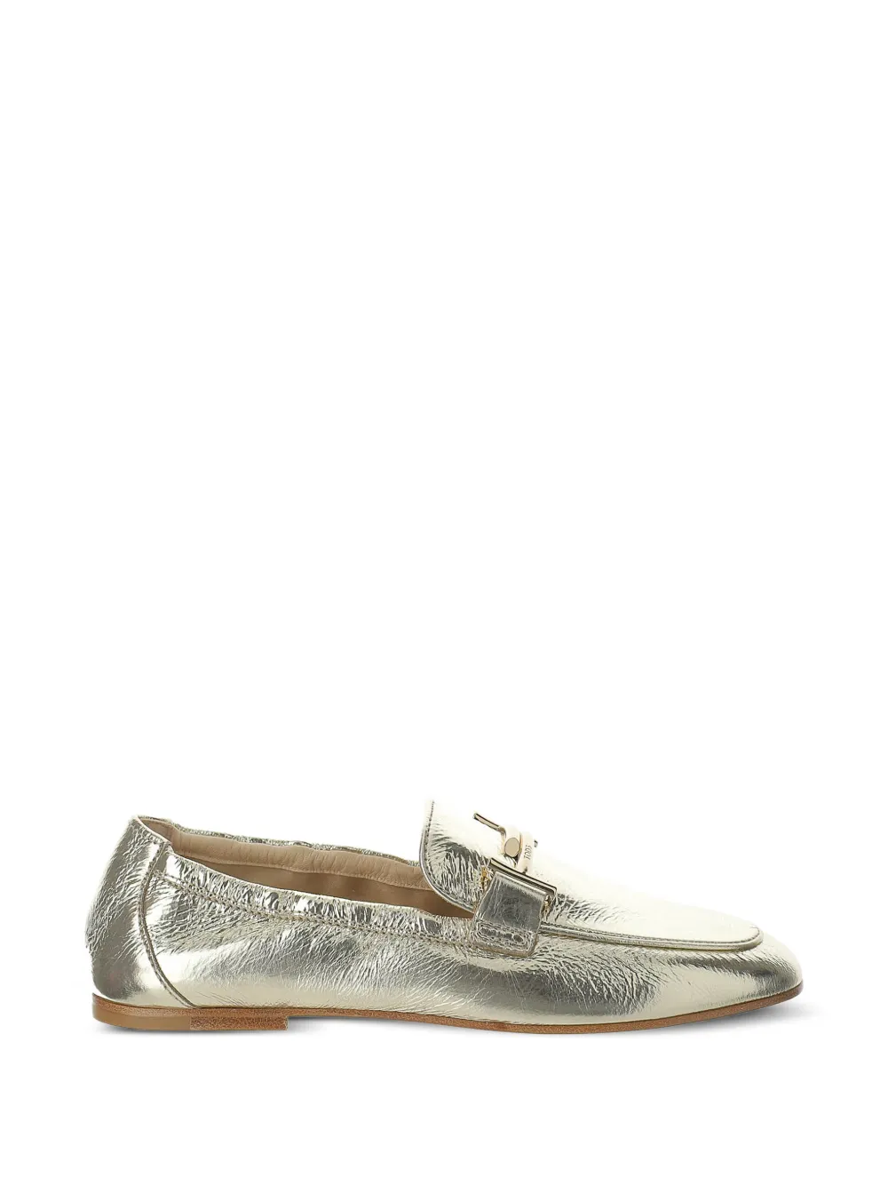Tod's Loafers met logoplakkaat Goud