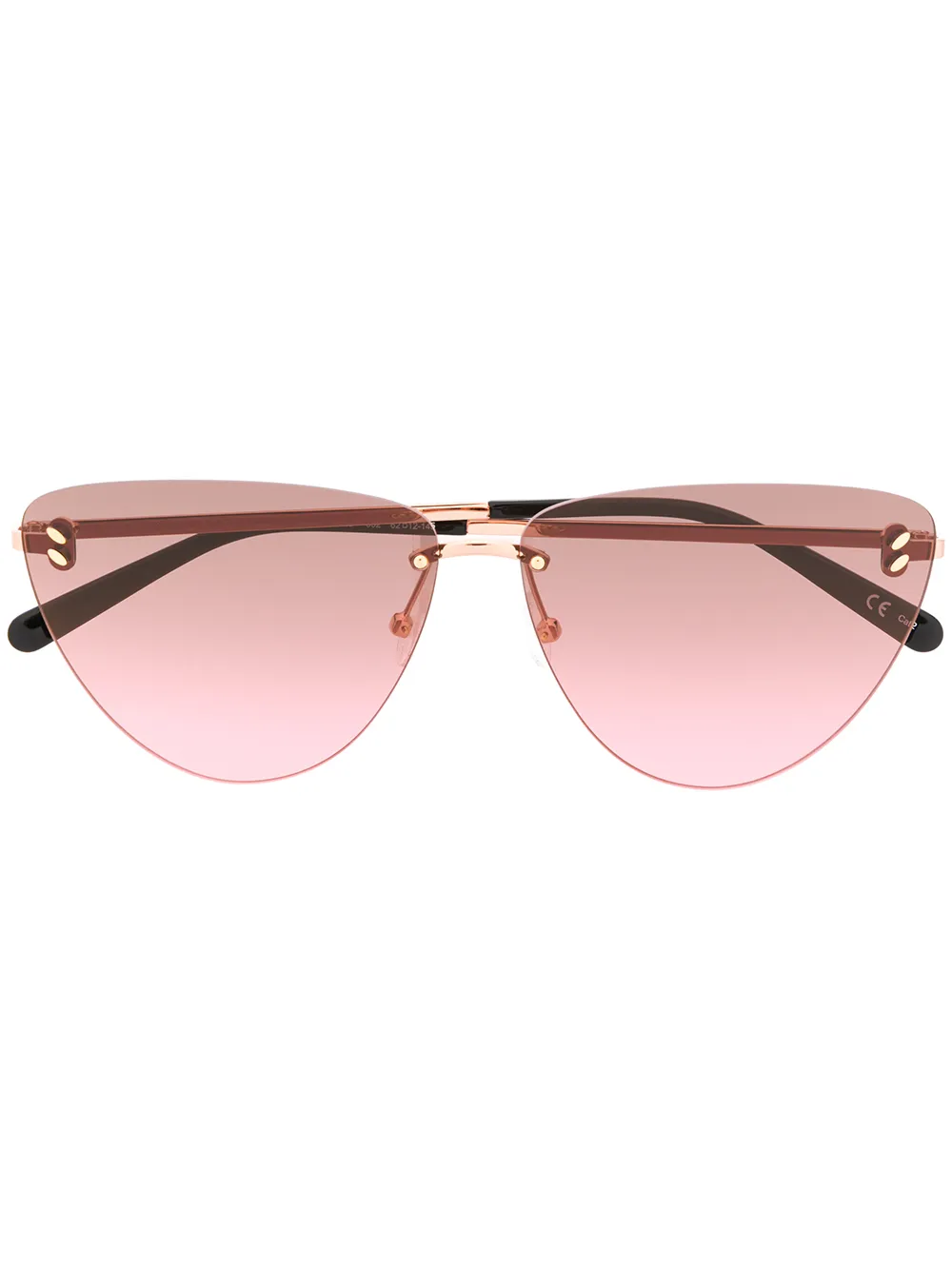 фото Stella mccartney eyewear двухцветные солнцезащитные очки-авиаторы