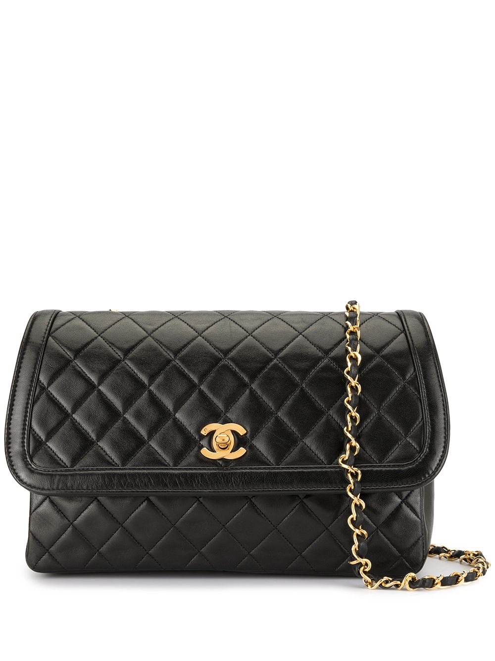 фото Chanel pre-owned сумка на плечо с цепочкой и логотипом сс