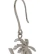 Saint Laurent monogram and palm tree pendant earring