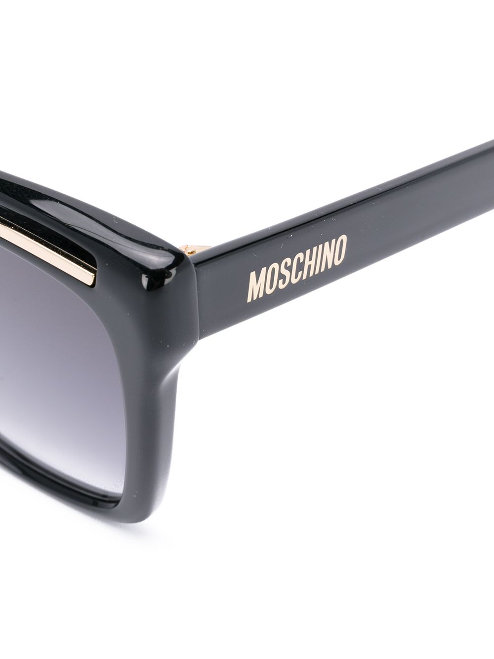 фото Moschino eyewear солнцезащитные очки в массивной оправе