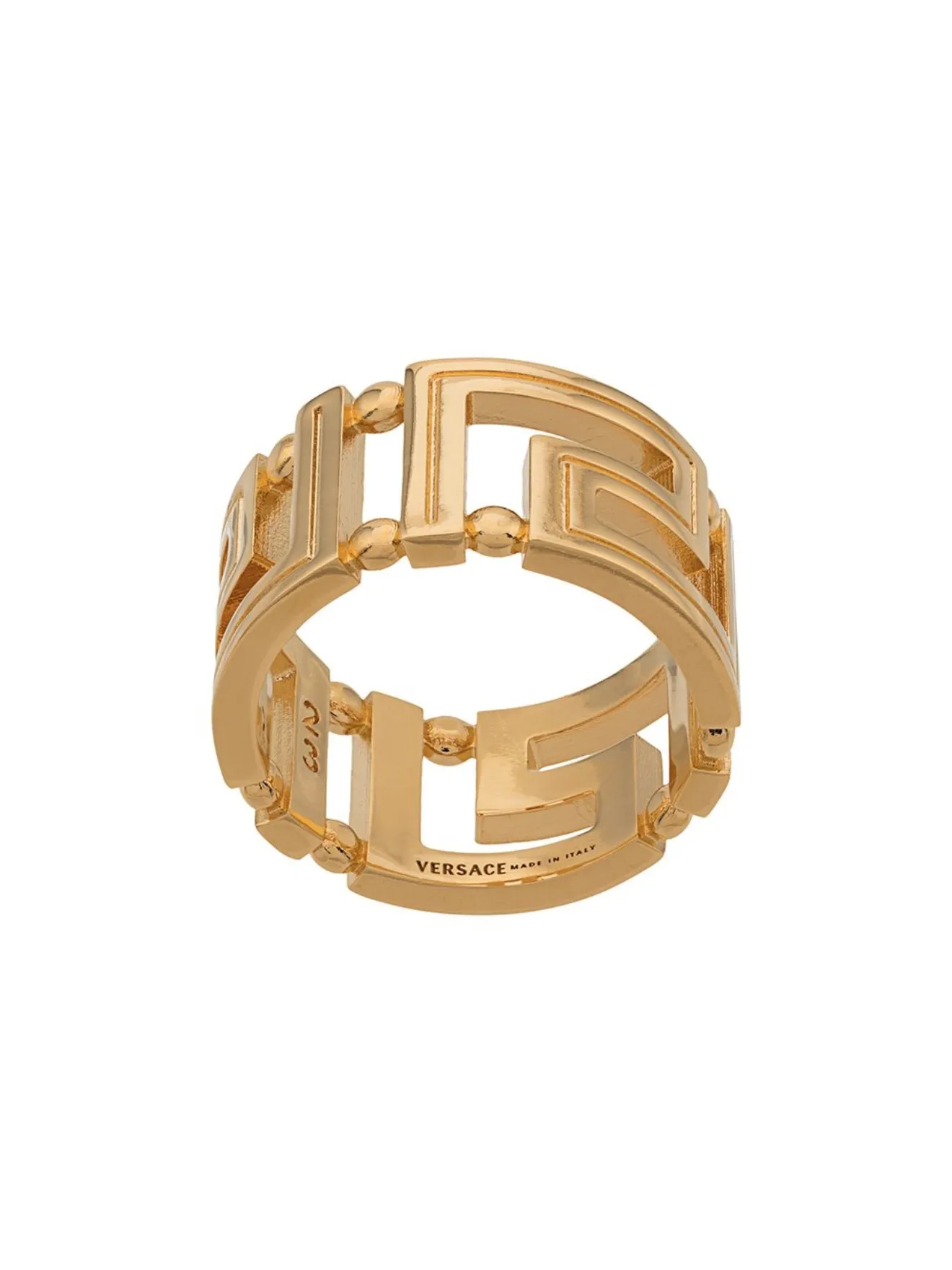 Versace Greca cut-out ring gold | MODES