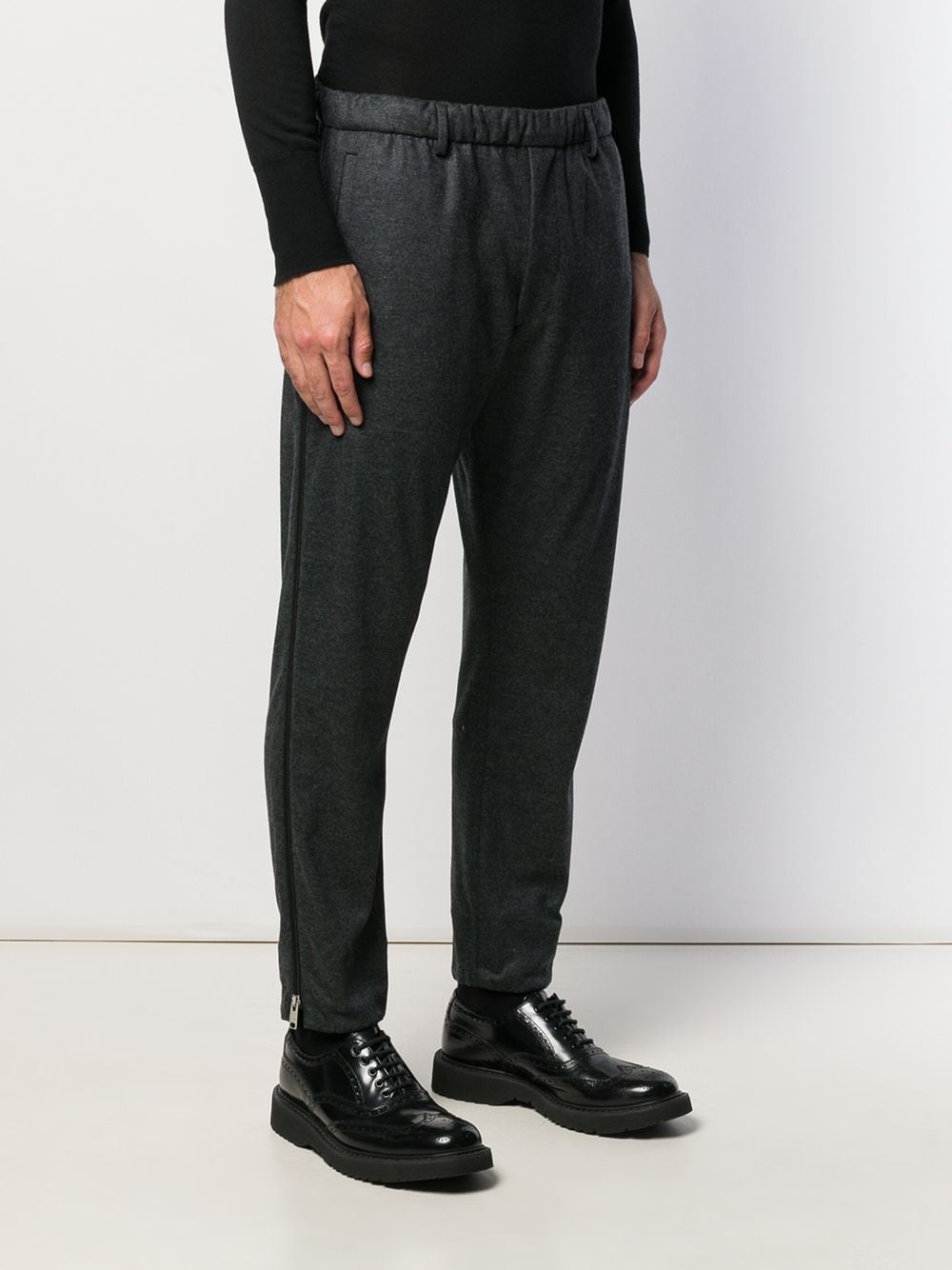 фото Prada брюки скинни с манжетами на молнии