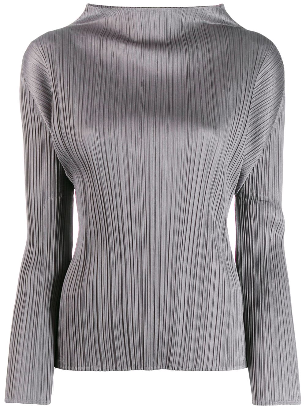 фото Pleats please issey miyake плиссированный топ с высоким воротником