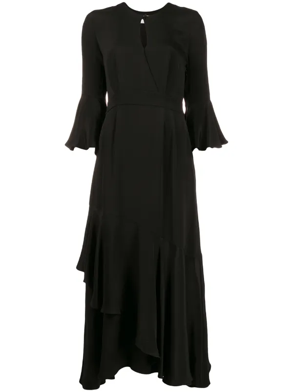 express black ruffle dress