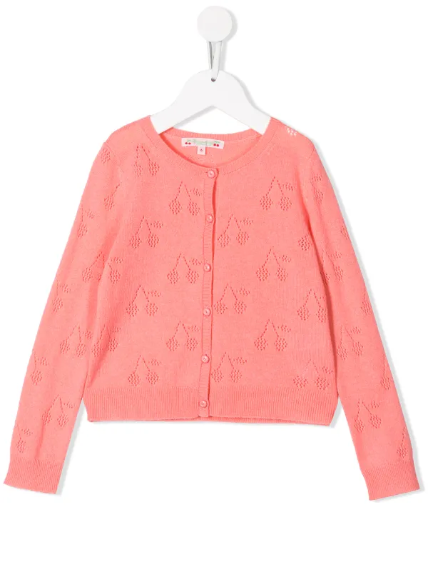 pink cherry cardigan