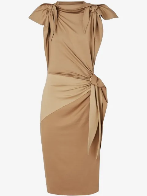 Burberry vestido con detalle de lazo