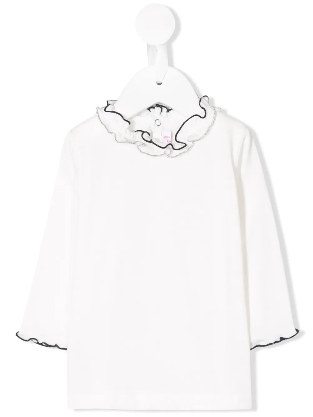 Il Gufo ruffle trim top | White | Image 1