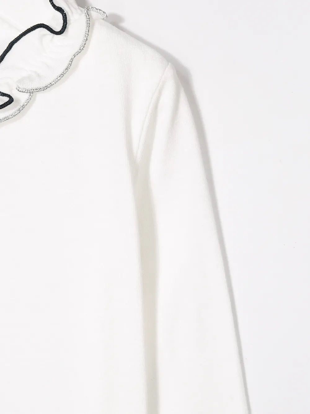 Il Gufo Top met ruche afwerking Wit