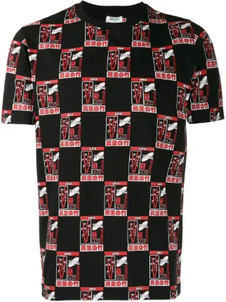 Kenzo T Shirt Mit Reis Print Farfetch Kenzo T Shirt Mit Reis Print Farfetch