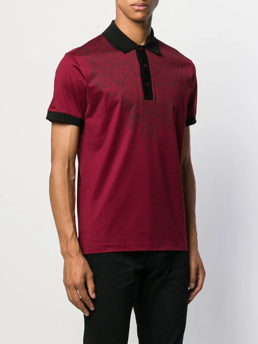 Billionaire Poloshirt met wapenschild Rood